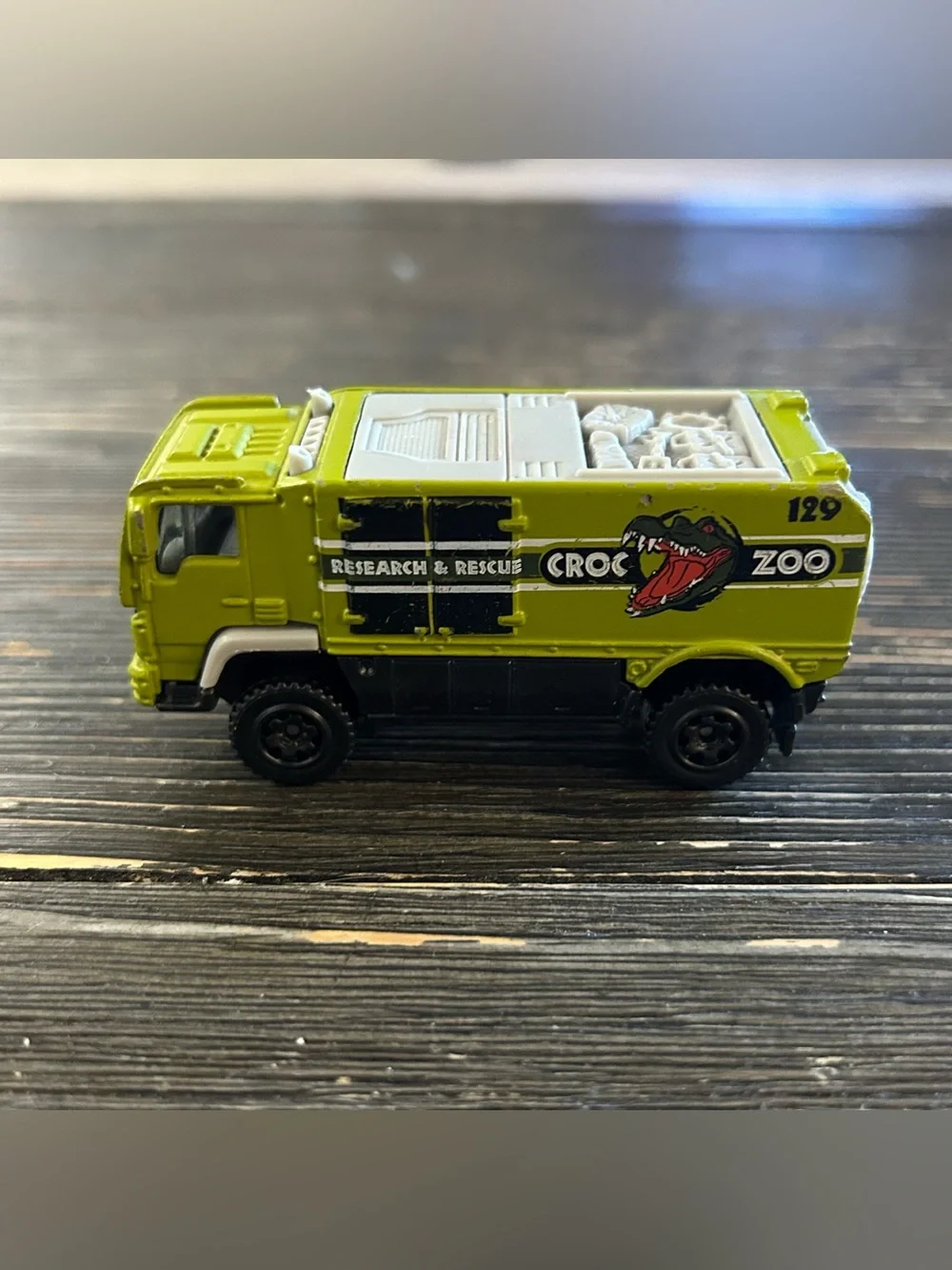 Matchbox Desert Thunder V16 MB712 2006 Mattel Croc zoo Green Truck Thailand 03
